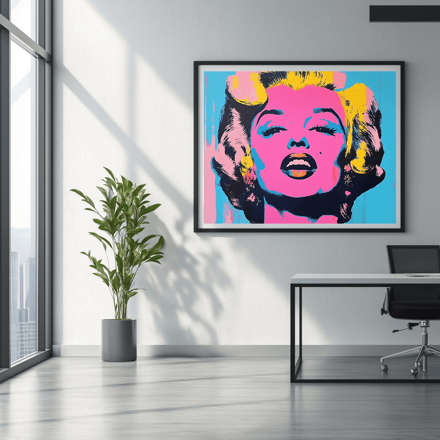 Pink Marilyn Monroe Pop Art - METAL Wall Decor