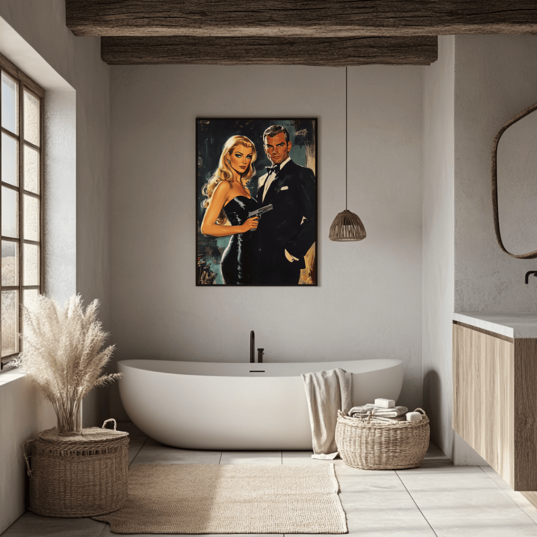 Dangerous Liaison - Vintage Spy Noir Art