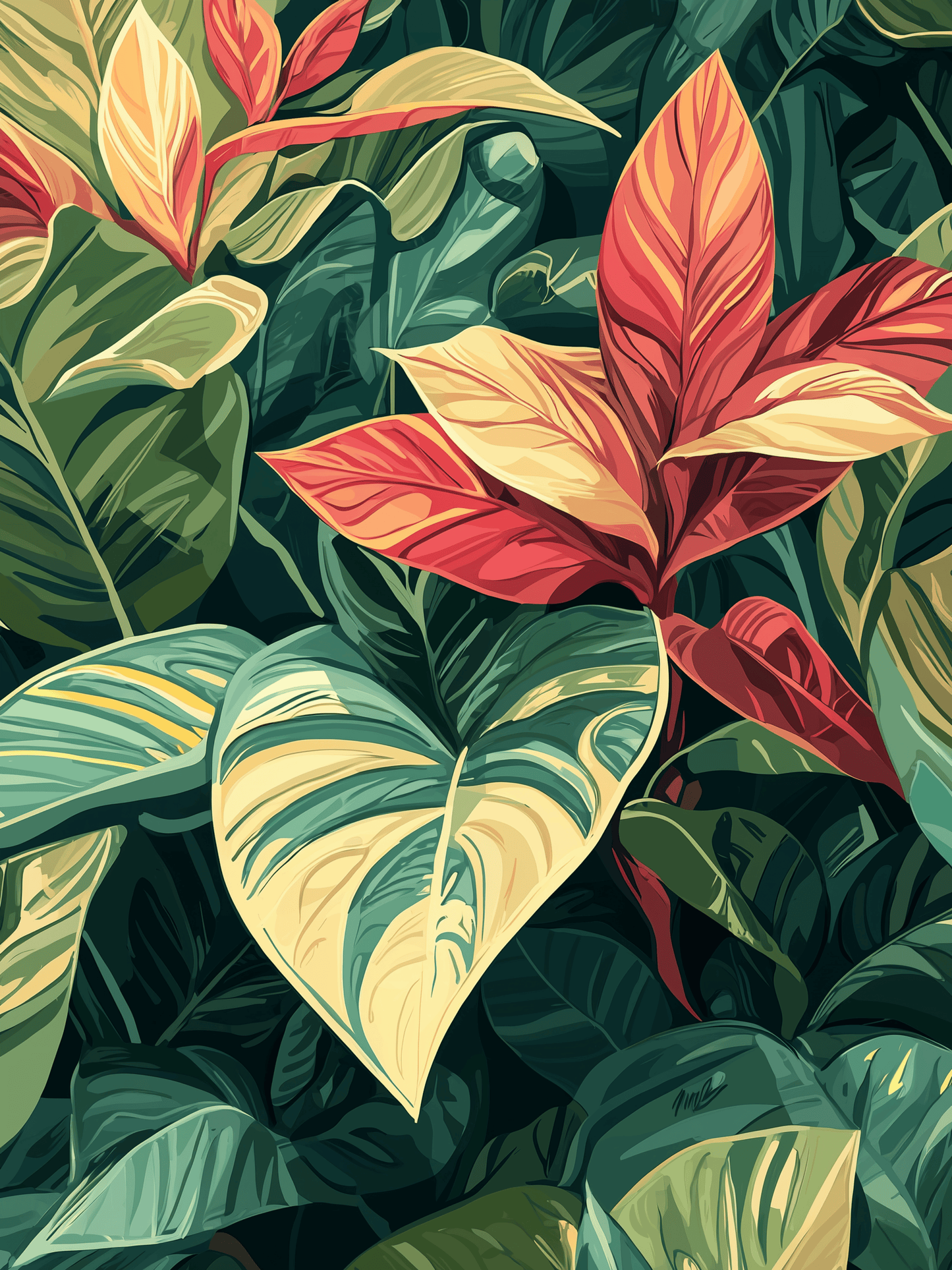 Tropical Foliage Art Print