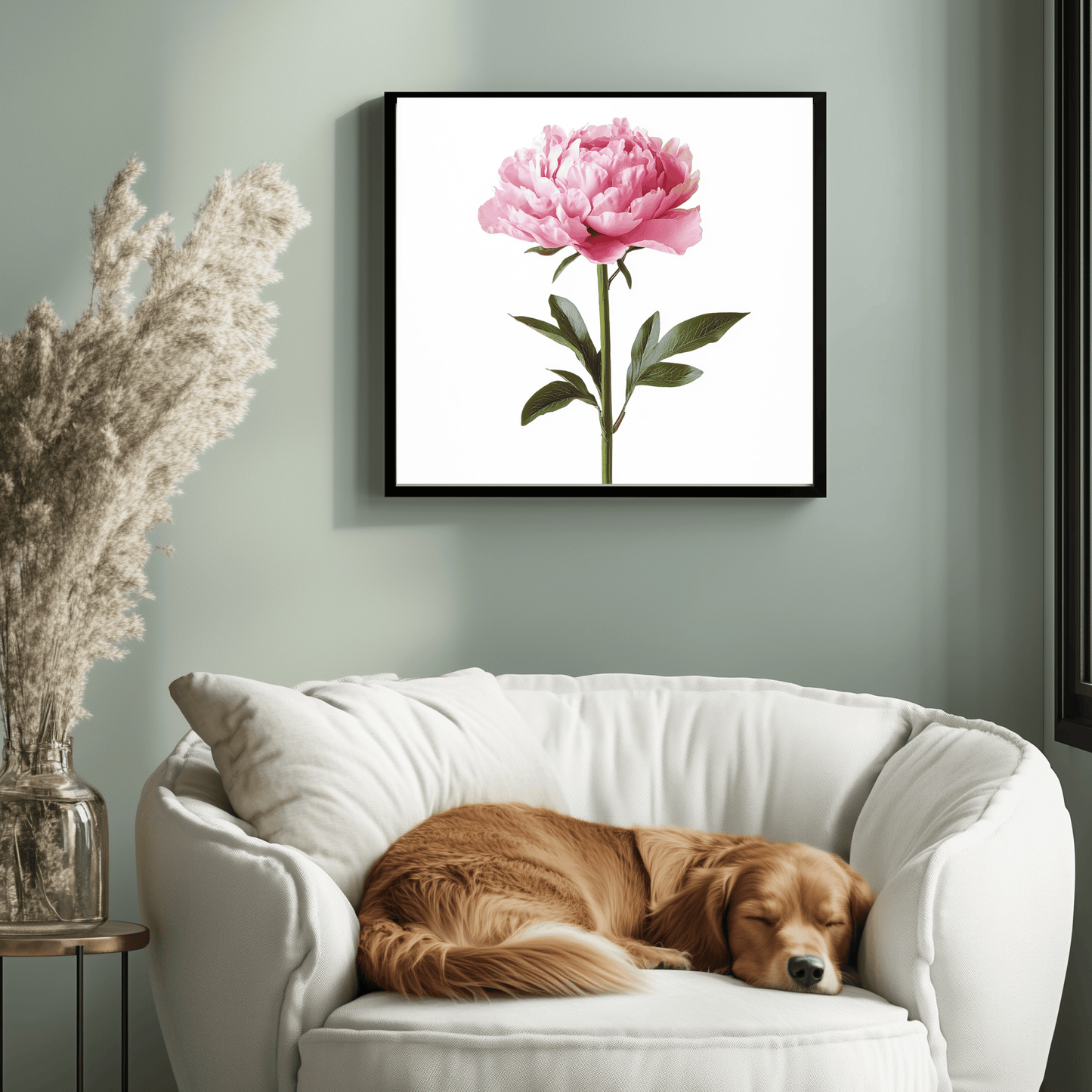 Pink Peony Botanical Print