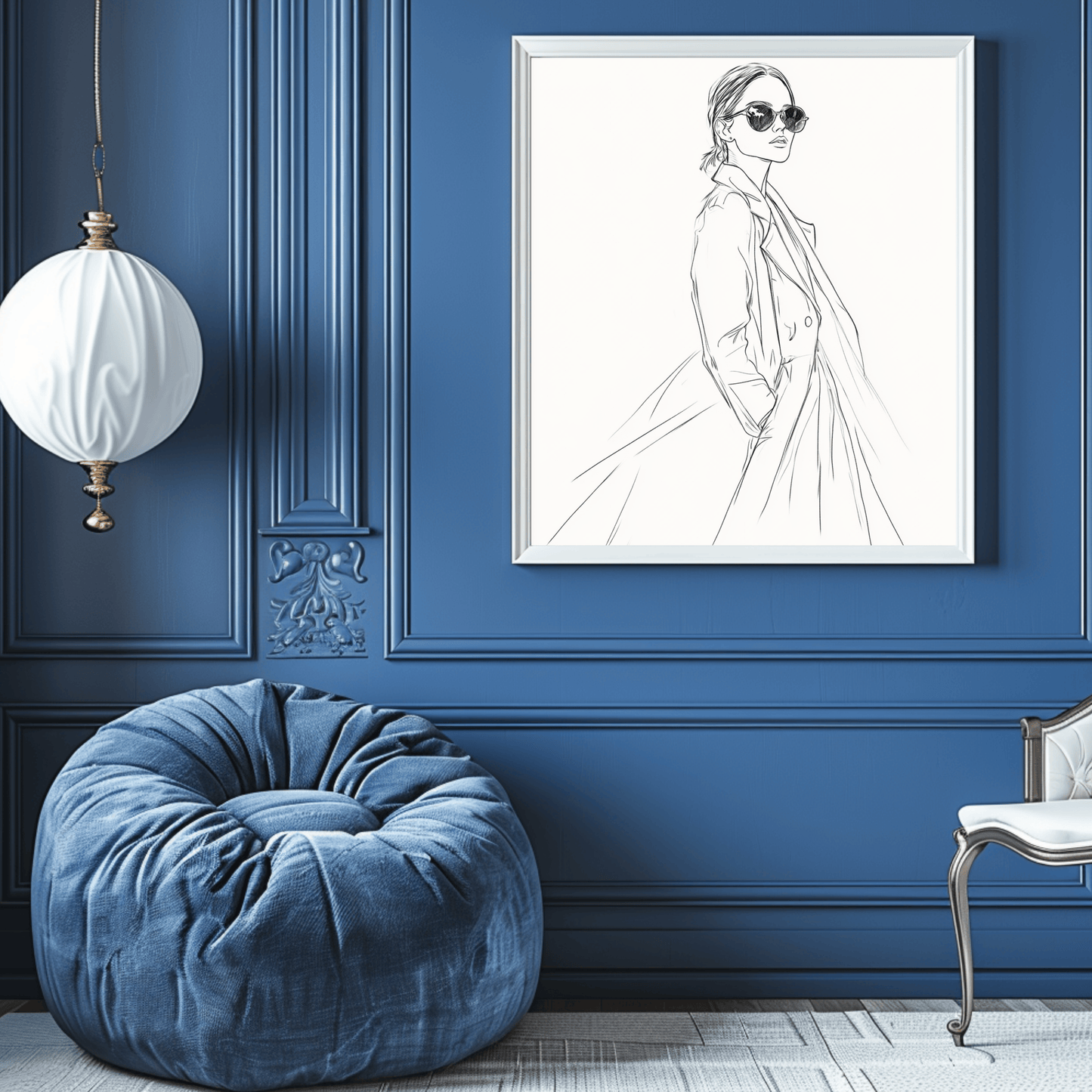 Trench Coat Chic Fashion Illustration