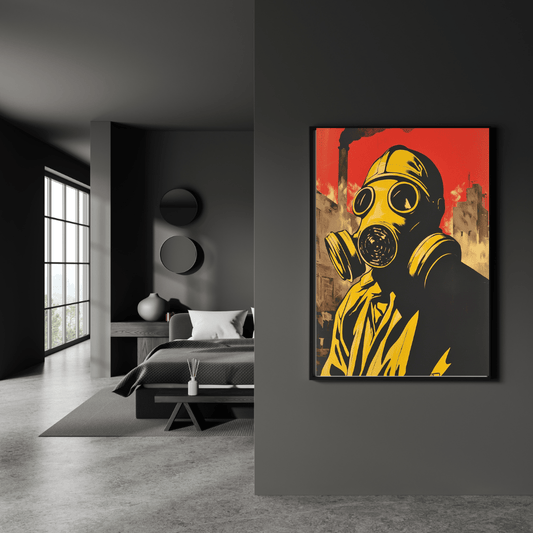 Silent Warning - Dystopian Propaganda Art