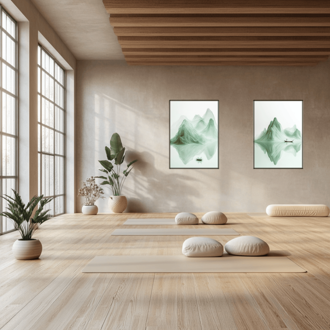 Lone Voyager - Minimalist Zen Landscape Art