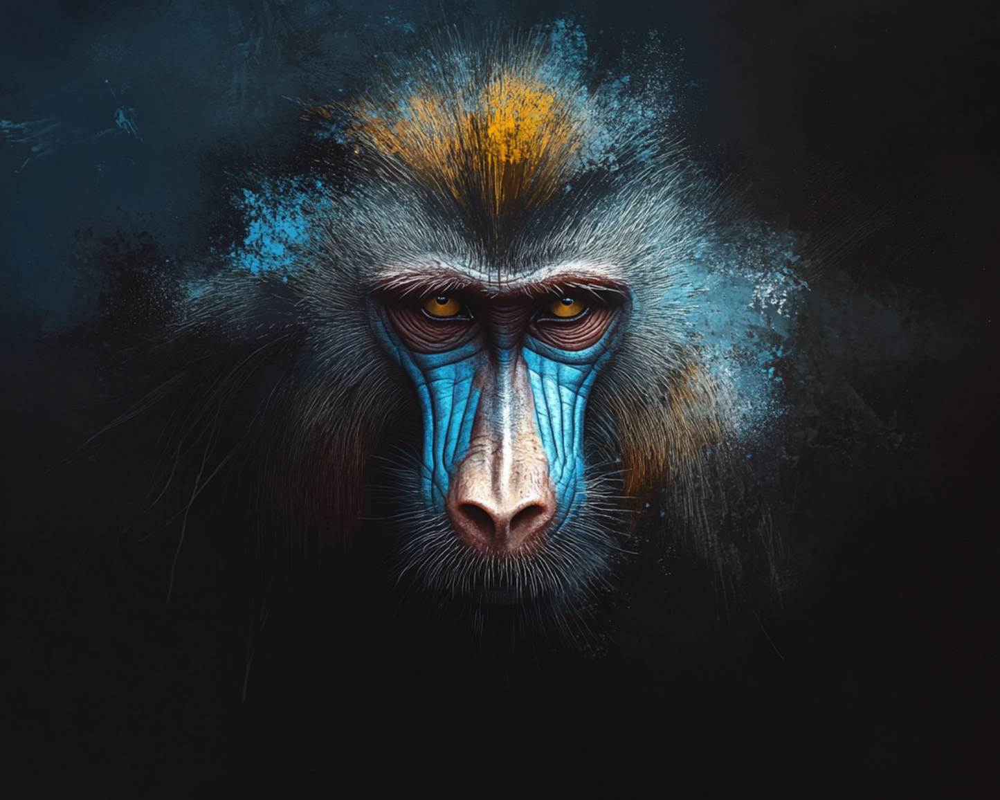 Primal Wisdom: Mandrill Spirit – METAL Print