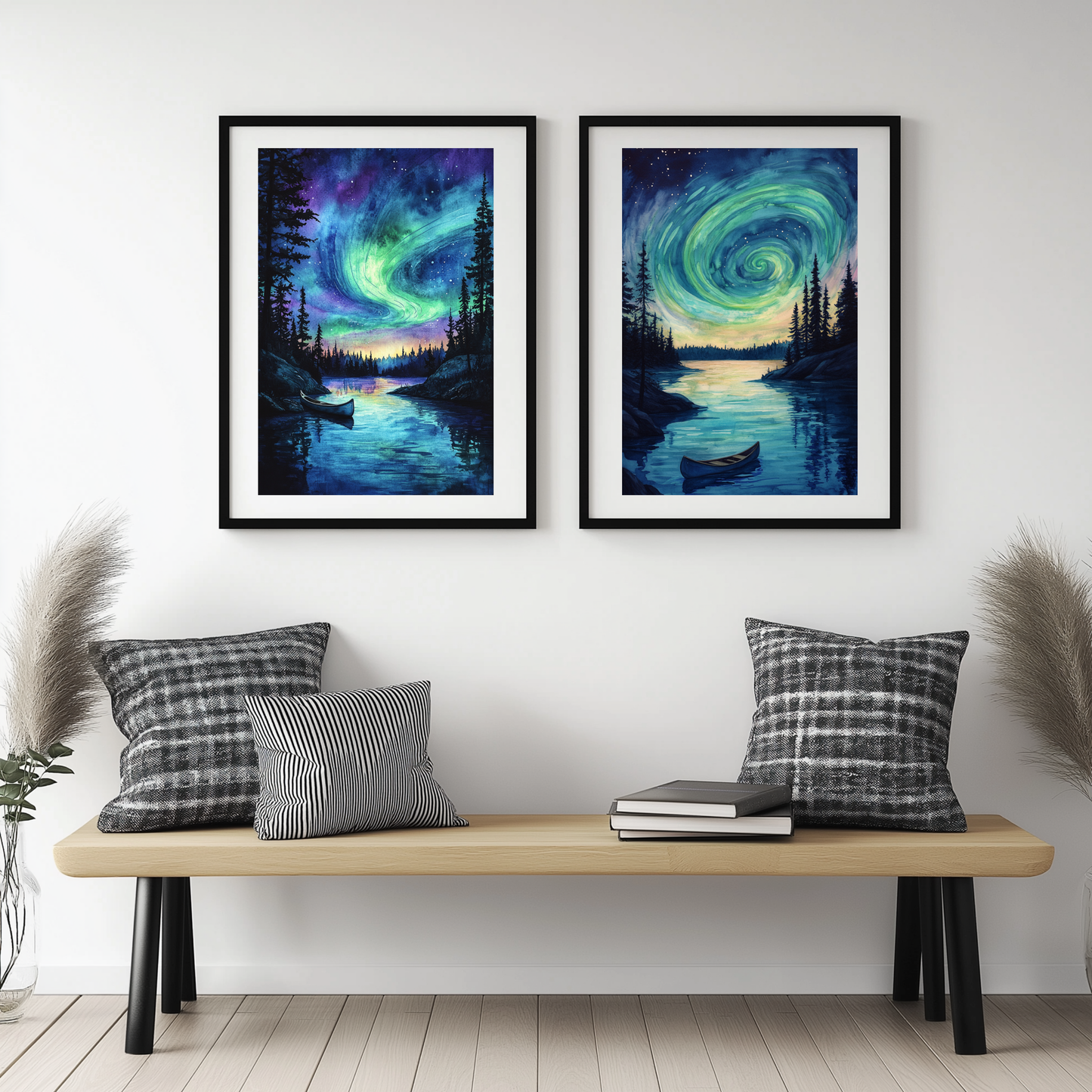 Celestial Spiral: Gateway to the Stars - FRAMED canvas