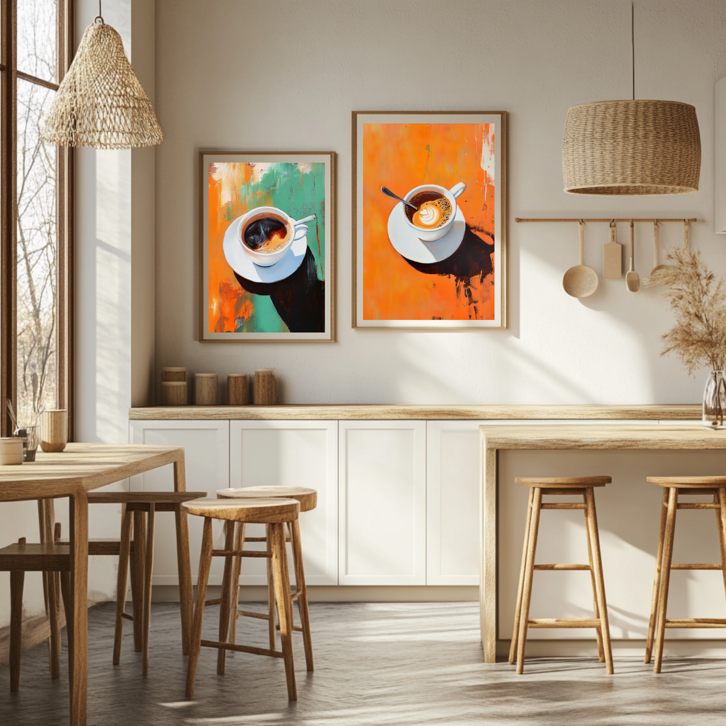 Morning Ritual: Espresso in Motion - FRAMED Canvas