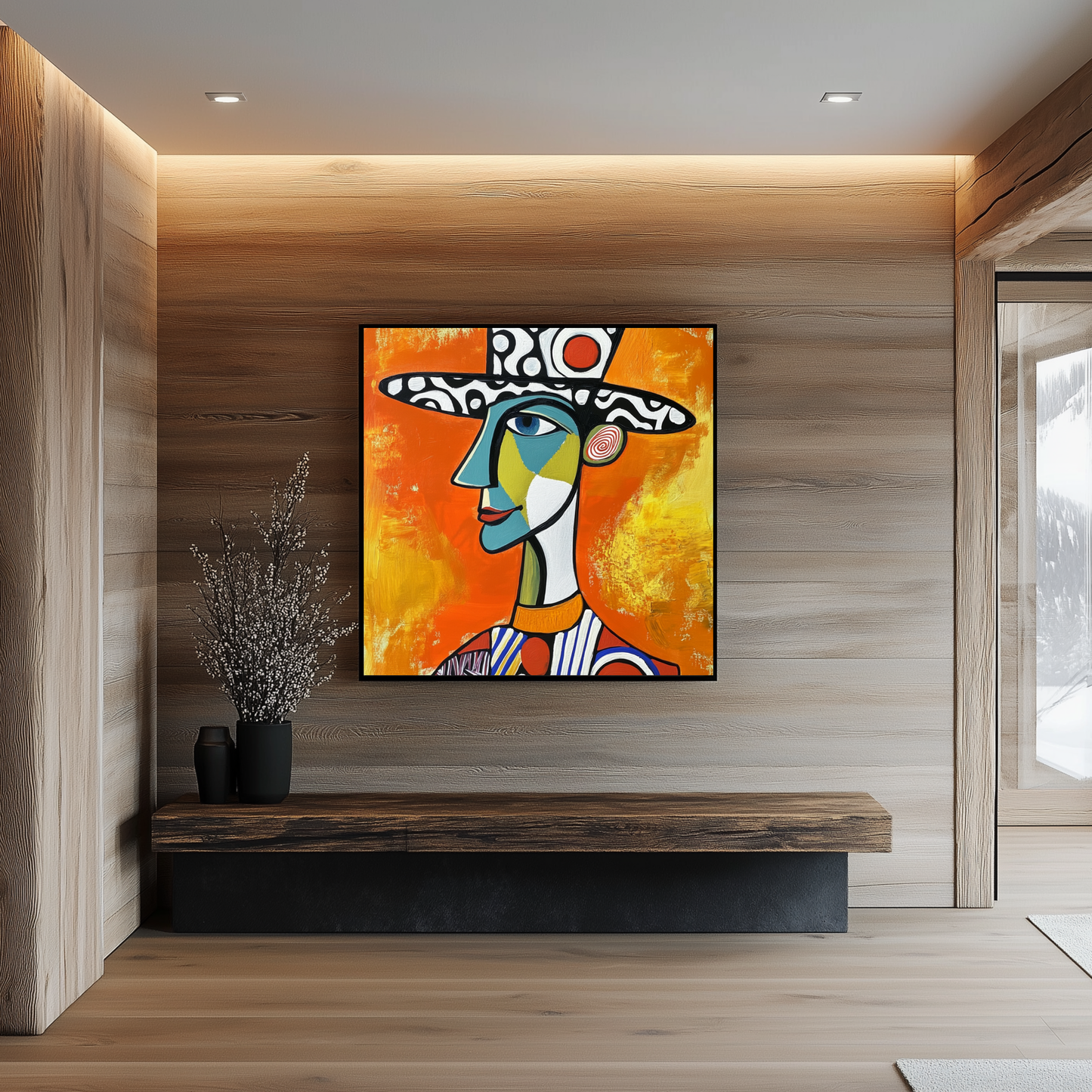 Whirl of Thought Beneath the Hat - CANVAS