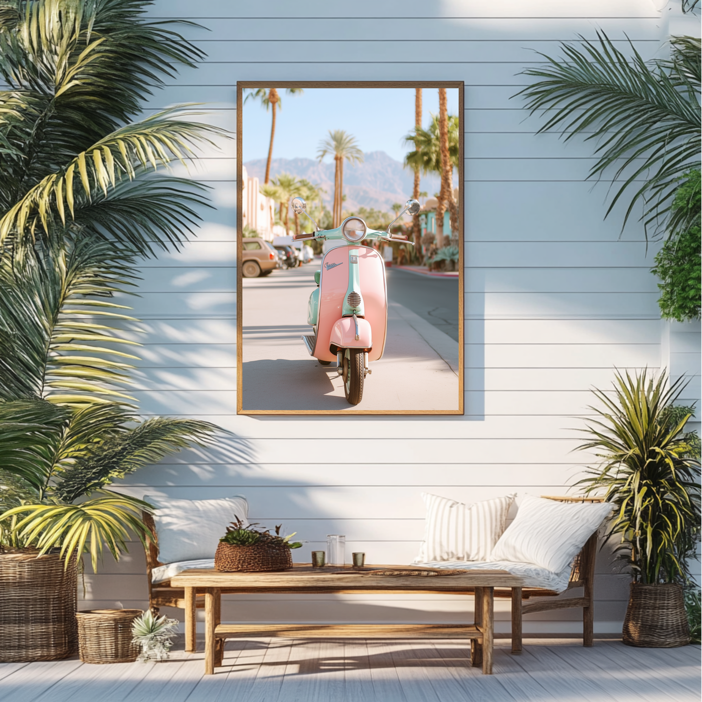 Palm Springs Vintage Vespa – FRAMED Retro Photography